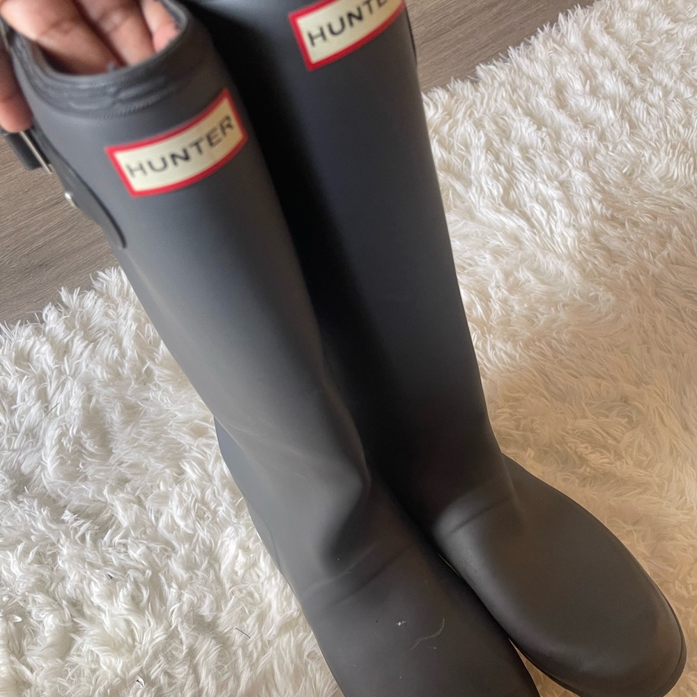Hunter Charcoal Waterproof Boots